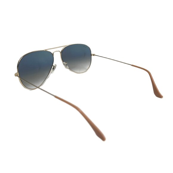 Ray-Ban Aviator Sunglasses Blue Gradient RB3025 001/3F 62-14 62mm Lens - Picture 4 of 7